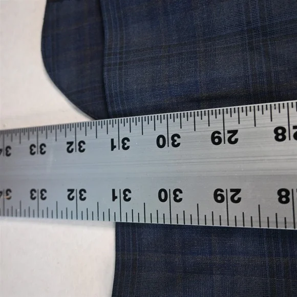 Bonobos 44L Plaid Marzotto Wool Zip Pocket Soft Shoulder Suit Jacket Sport Coat